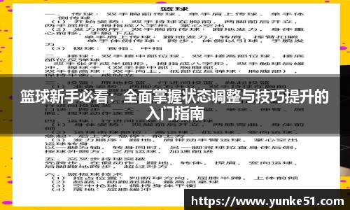 篮球新手必看：全面掌握状态调整与技巧提升的入门指南